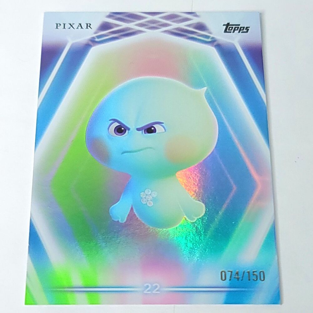 22 Topps 2026 Disney Neon Holo Parallel Refractor Limited 074/150